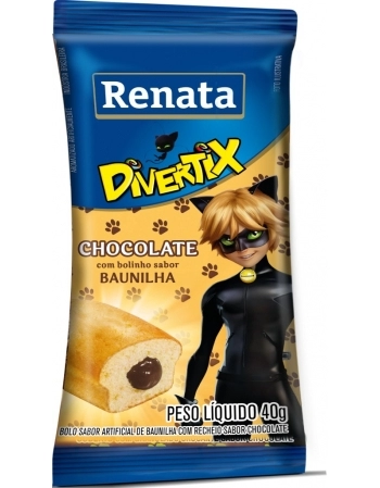 MINIBOLO RENATA DIVERT BAUN CHOC 20X40G