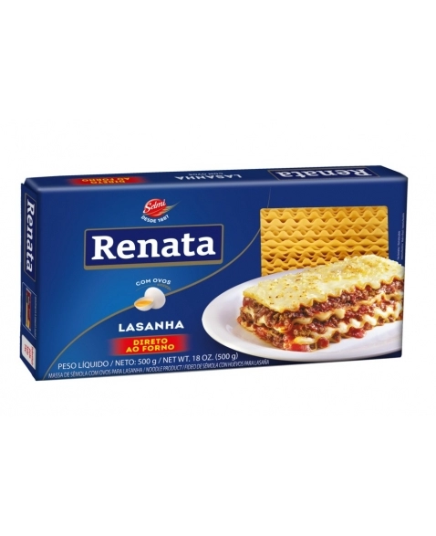 LASANHA RENATA OVOS 500G