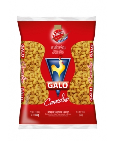 MAC GALO SEMOLA CARACOLINO 500G