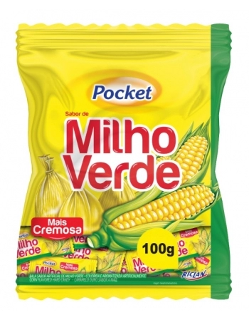 BALA POCKET MILHO VERDE 100G