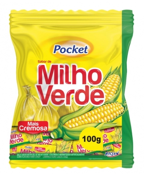 BALA POCKET MILHO VERDE 100G