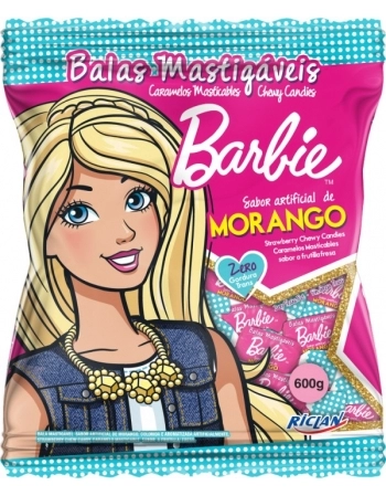 BALA MAST BARBIE MORANGO 600G