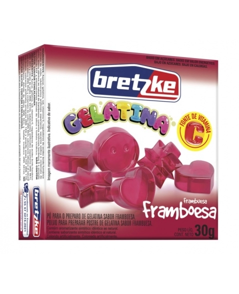 GELATINA BRETZKE FRAMBOESA 30G