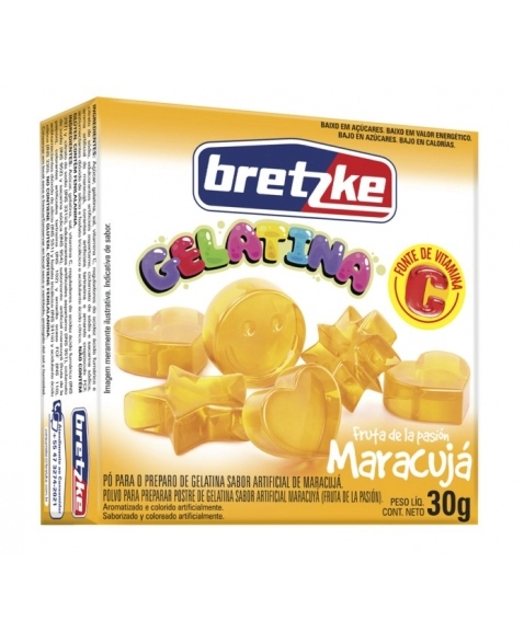 GELATINA BRETZKE MARACUJA 30G