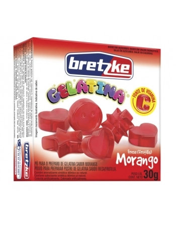 GELATINA BRETZKE MORANGO 30G