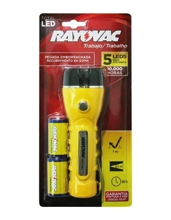 LANTERNA RAYOVAC TOTAL 5LED SM