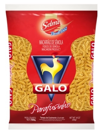 MAC GALO SEMOLA PARAFUSINHO 500G