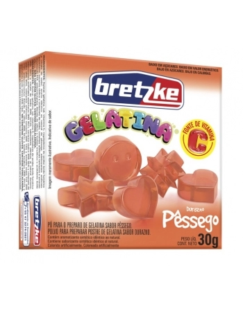 GELATINA BRETZKE PESSEGO 30G