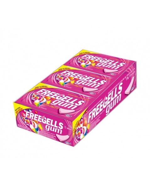 CHICLE FREEGELLS GUM TUTTI FRUTTI 15UN