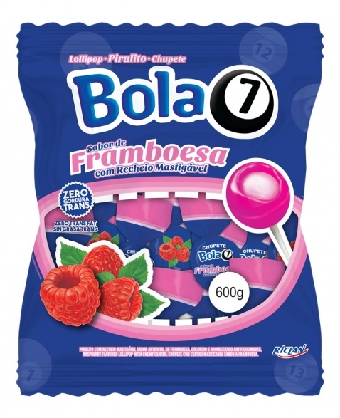 PIRULITO POP MANIA BOLA 7 FRAMB 50UN