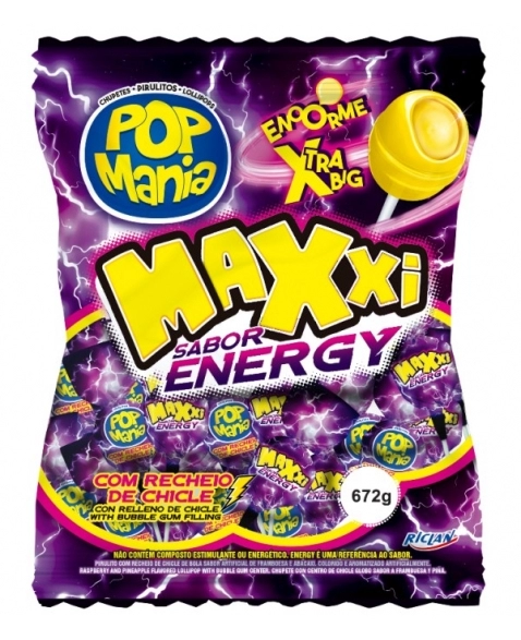 PIRULITO POP MANIA MAXXI ENERGY 24UN