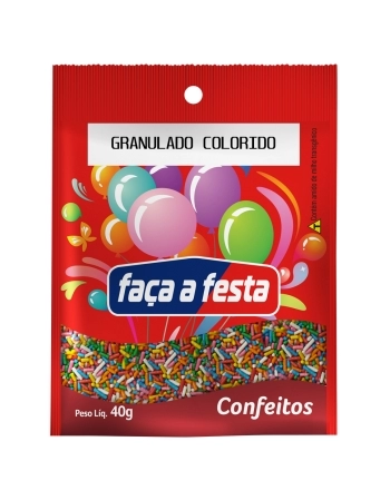 GRANULADO FACA A FESTA COLORIDO 40G