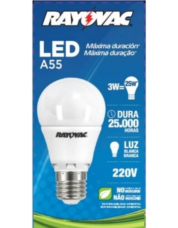 LAMPADA RAYOVAC LED 3.0W BRANCA 220V