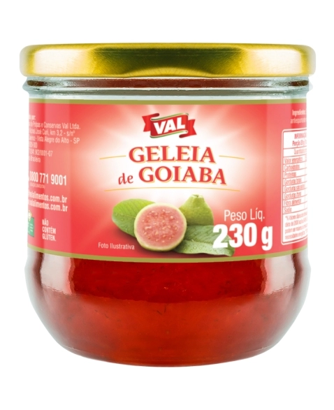 GELEIA DE GOIABA VAL COPO 230G