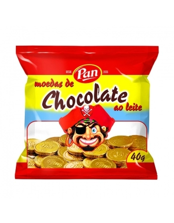 MOEDA CHOCOLATE AO LEITE PAN DP 350G