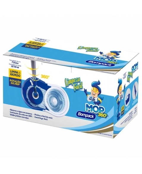 BALDE MOP 360 BOMPACK LIMPEZA FACIL 12LT