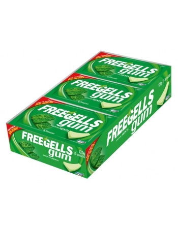 CHICLE FREEGELLS GUM MENTA 15UN