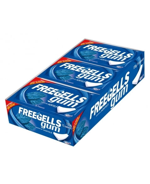 CHICLE FREEGELLS GUM HORTELA 15UN