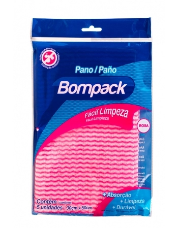 PANO BOMPACK PLUS LIMP LEVE AZUL 30X50 C 5UN