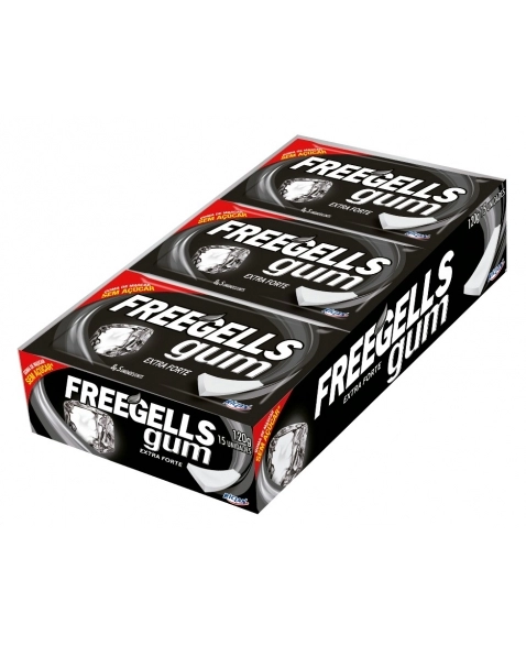 CHICLE FREEGELLS GUM EXTRA FORTE 15UN